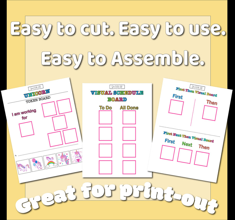 Printable Pink Visual Schedule Bundle for Kids | Kids Daily Routines Bundle | Chore Chart for Toddlers | Autism Visual Schedule