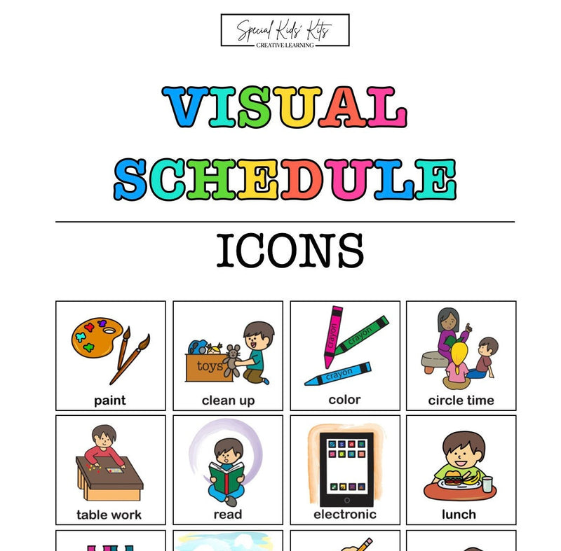 Printable Pink Visual Schedule for Kids | Kids Daily Routines Bundle | Chore Chart for Toddlers