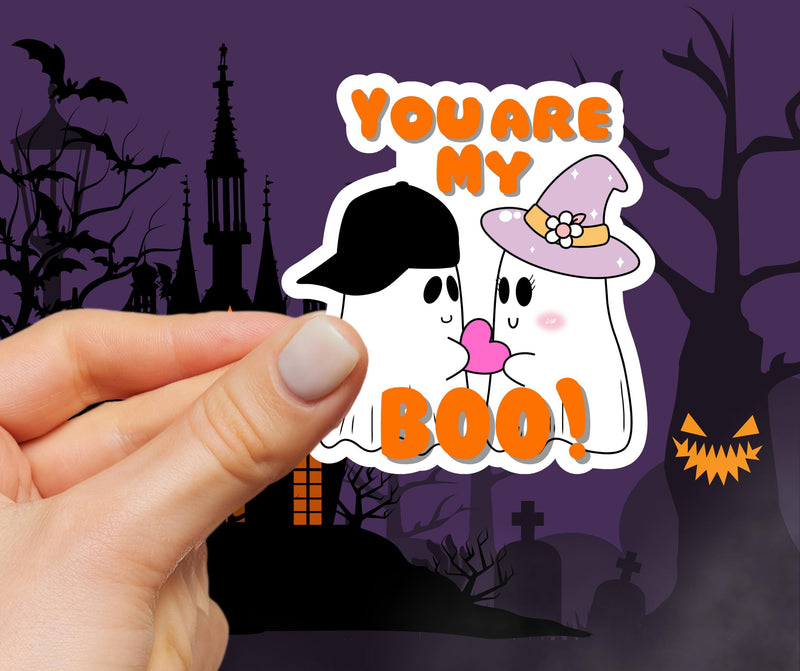 Cute Ghost Sticker You are my Boo Sticker Halloween Ghost Sticker Women Halloween Sticker Cute Fall Sticker Spooky Season Sticker