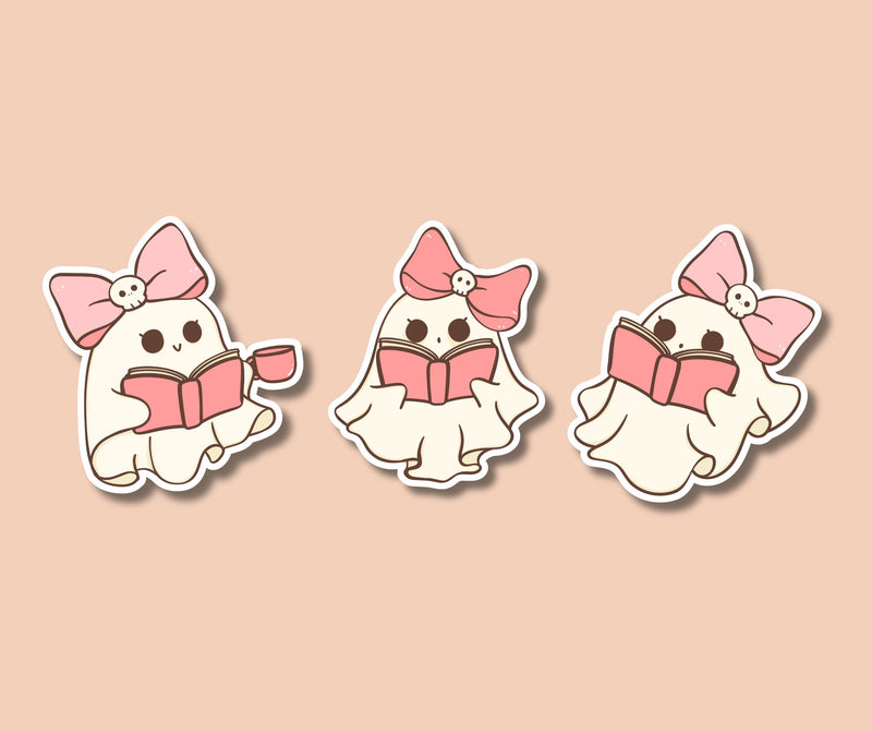 3 Ghost Cute Sticker Cute Ghost Sticker Halloween Ghost Sticker Cute Fall Sticker Cute Spooky Sticker Halloween Cute Sticker Cute Halloween