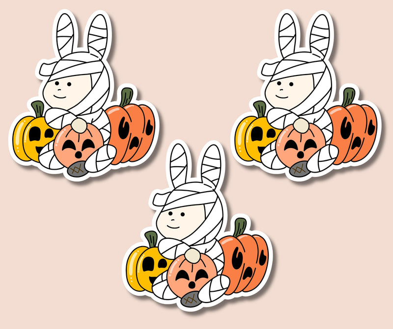 Halloween Bunny Sticker for Halloween Rabbit Sticker Cute Bunny Halloween Sticker for Bunny Lover for Rabbit Sticker for Halloween Cute